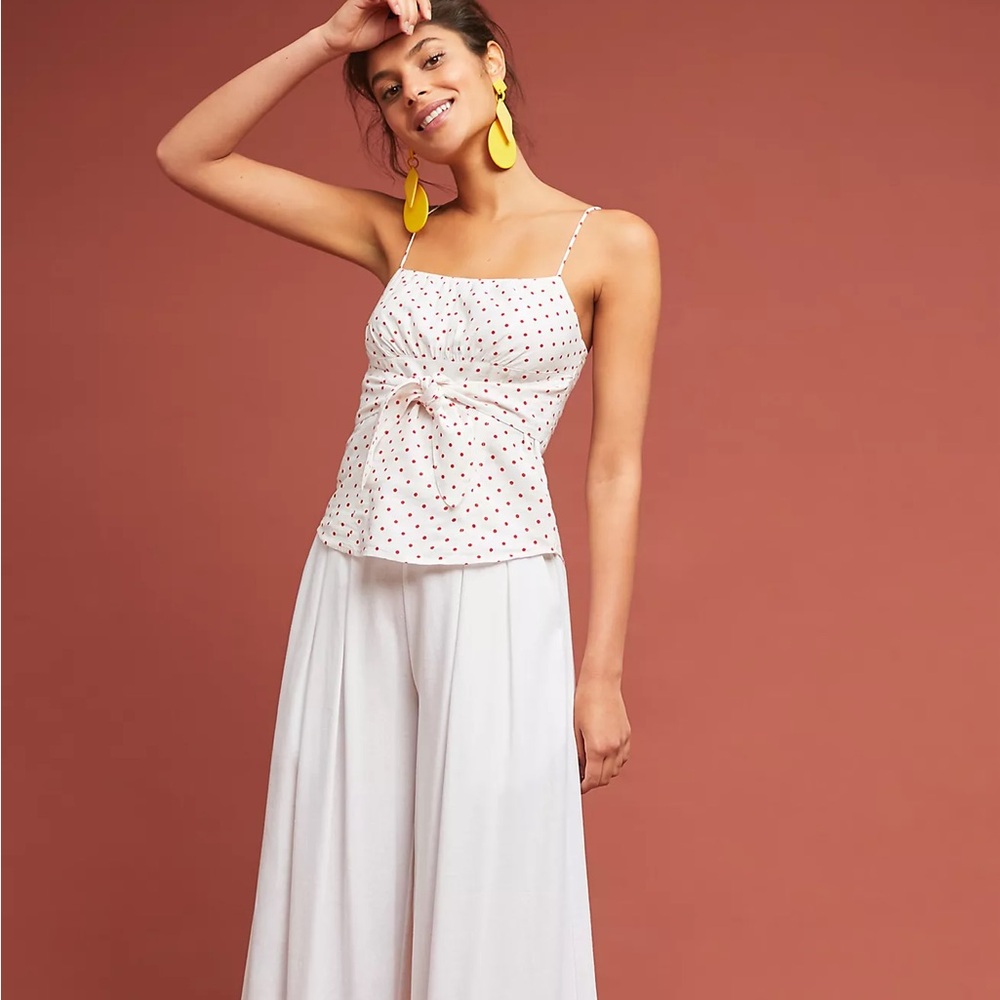 Maeve // Sophia Polka Dot Cami Top